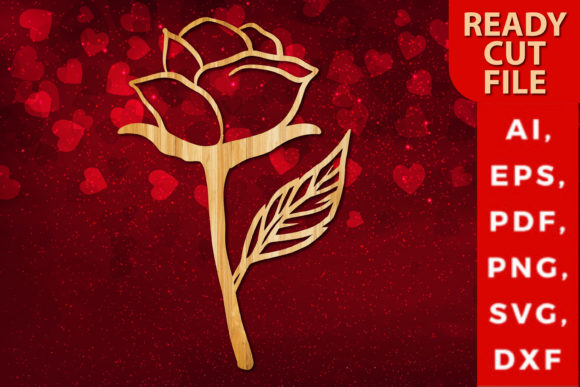 Download Valentine Rose Laser-cut Design SVG - Sign Collection