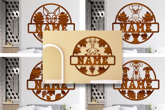 Download Animal Name Sign Svg Laser Cut Bundle - Sign Collection
