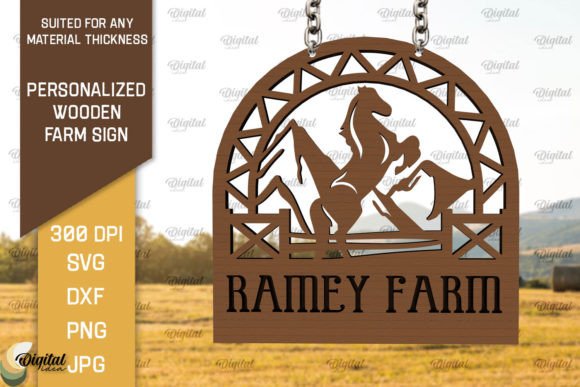 Download Personalized Wooden Farm Sign Laser Cut - Sign Collection