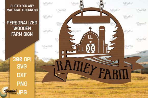 Download Personalized Wooden Farm Sign Laser Cut - Sign Collection