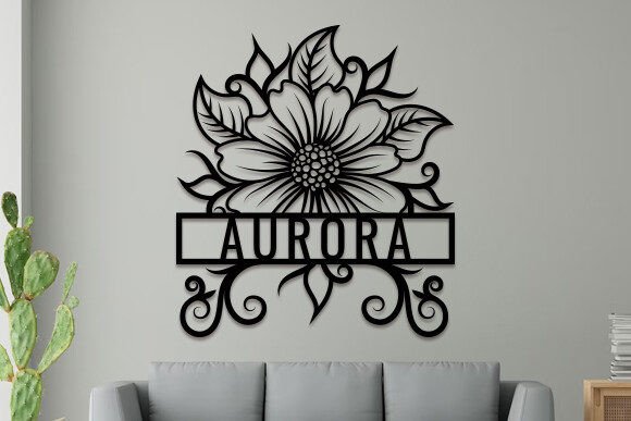 Download Sunflower Name Sign Laser Cut SVG - Sign Collection