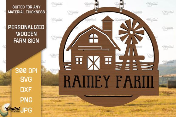 Download Personalized Wooden Farm Sign Laser Cut - Sign Collection