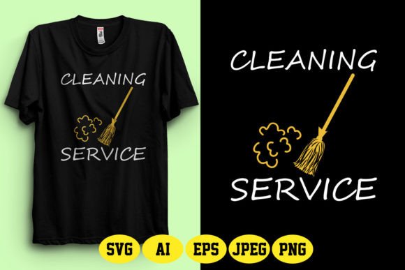 Download Cleaning Service SVG T-Shirt Design - Sign Collection