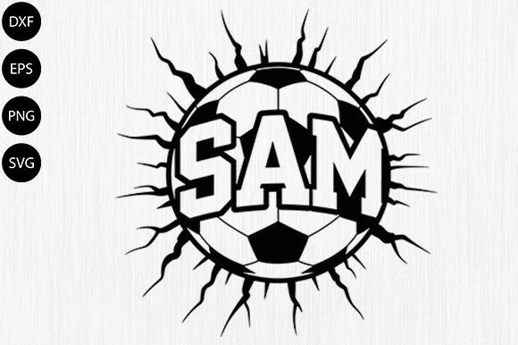Download Soccer Name Sign SVG,Sports Laser Cut SV - Sign Collection