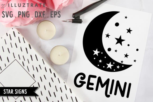Download Gemini SVG Cut File | Star Sign Cutting - Sign Collection