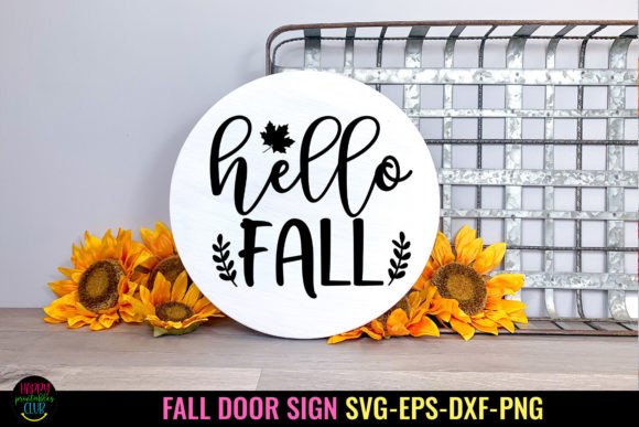 Download Hello Fall SVG I Fall Door Sign SVG - Sign Collection