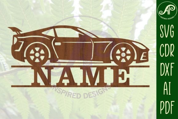 Download Race Car Name Sign SVG Cut File - Sign Collection