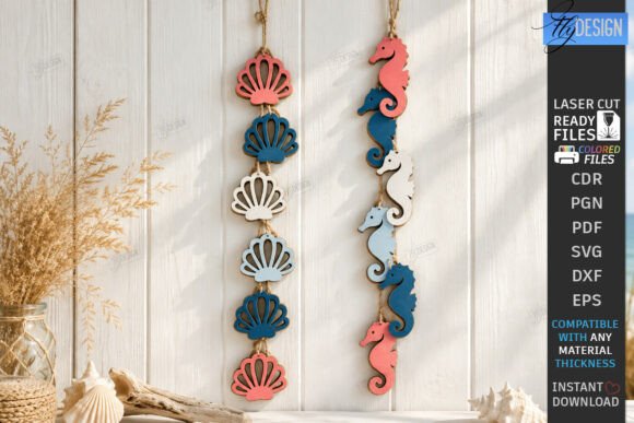 Download Coastal Hanging Decor Sign Laser Cut - Sign Collection