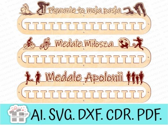 Download Personalized Laser Cut Medal Hanger SVG - Premium Bundle