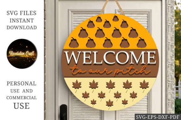 Download Welcome to Our Patch Round Sign SVG - Sign Collection