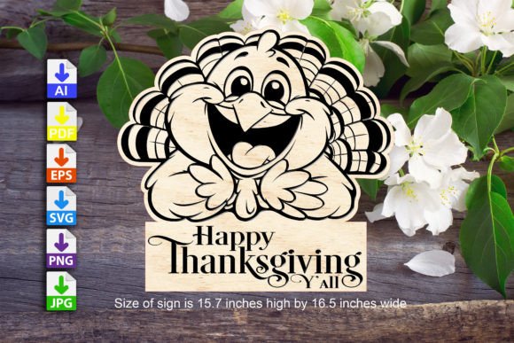 Download Happy Thanksgiving Y'all Sign - Sign Collection