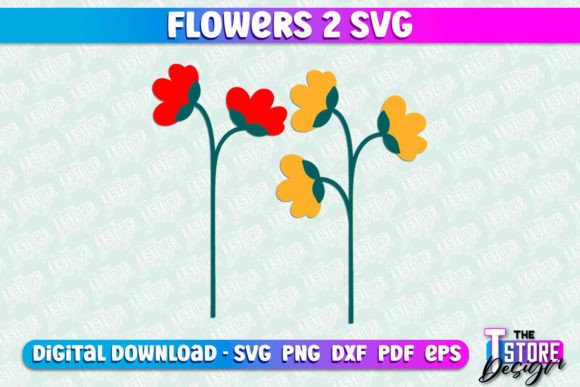 Download Flower SVG Design | Flower Templates V.2 - Sign Collection