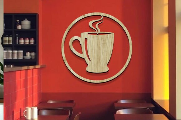 Download Laser Cut Coffee Shop Coffee Sign SVG - Sign Collection