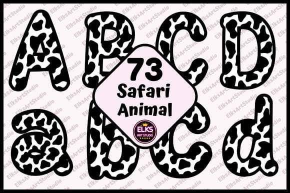 Download Safari Animal Print Letters Door Decor - Letters Collection