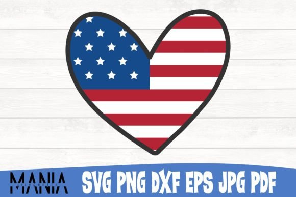 Download American Heart Svg Cut File Design - Sign Collection