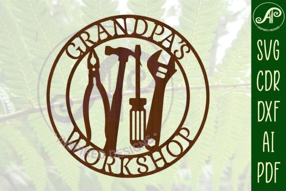 Download Grandpa's Workshop Tools Sign SVG Cut - Sign Collection