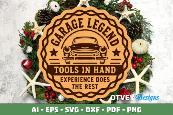 Download Wooden Dad's Garage Sign Lasercut - Sign Collection