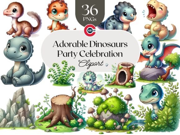 Download Dinosaurs Theme Celebration Graphics - Dinosaurs Collection