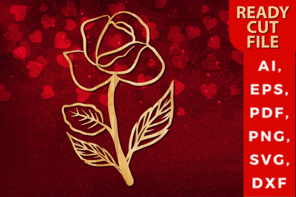 Download Valentine Rose Laser-cut Design SVG - Sign Collection