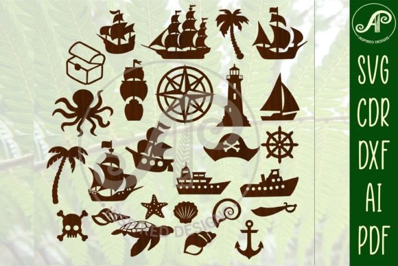 Download Nautical Designs. 26 Laser Cut Outs SVG - Sign Collection