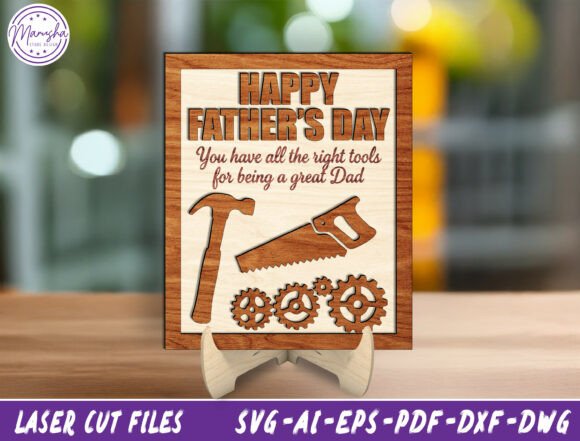 Download Dad Tools Sign Laser Cut File Svg - Sign Collection