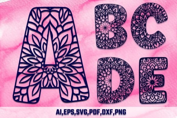 Download A-Z Laser Cut DXF 3D Letters SVG Bundle - Letters Collection
