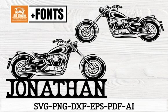 Download Motorcycle Name Sign SVG, Custom Biker - Sign Collection