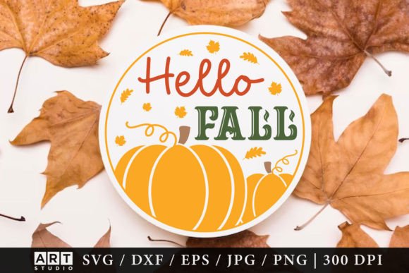 Download Hello Fall Sign SVG PNG - Sign Collection