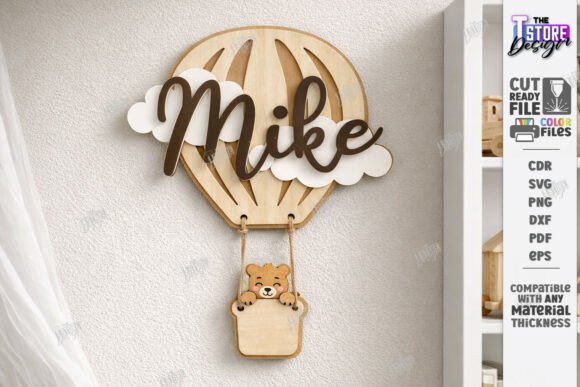 Download Kids Room Name Sign Laser Cut | CNC File - Sign Collection