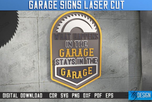 Download Garage Sign Laser Cut|Mechanic|Man Cave - Sign Collection