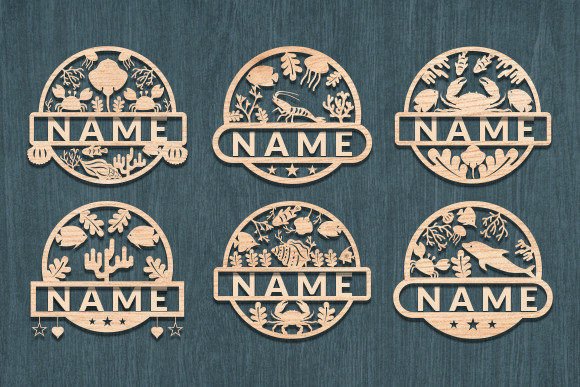 Download Sea Life Room Decor Name Sign Laser Cut - Sign Collection