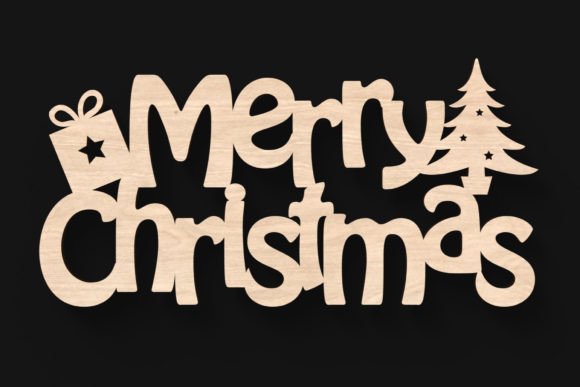 Download Merry Christmas Laser Cut Sign - Sign Collection