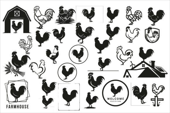 Download Rustic Rooster Farmhouse Sign Design - Sign Collection