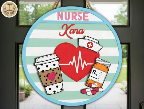 Download Personalized Nurse Round Sign SVG - Sign Collection