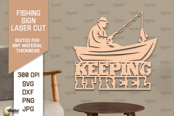 Download Fishing Sign LaserCut. Fishing Decor SVG - Sign Collection