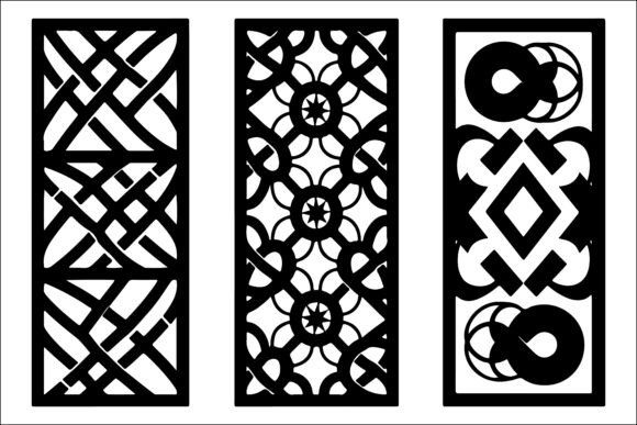 Download Geometric Laser Cut Panel Design Set - Sign Collection
