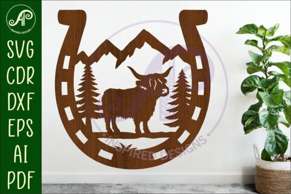 Download Horse Shoe Highland Cow Wall Sign - Sign Collection