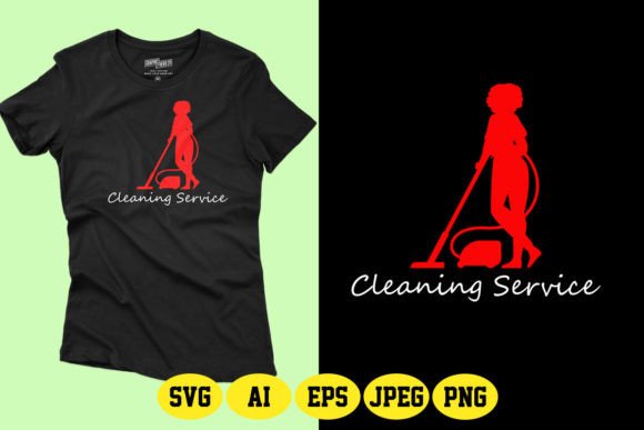 Download Cleaning Service SVG T-Shirt Design - Sign Collection