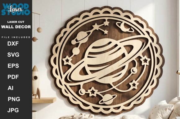 Download Space Adventure Wall Art Laser Cut SVG - Space Collection