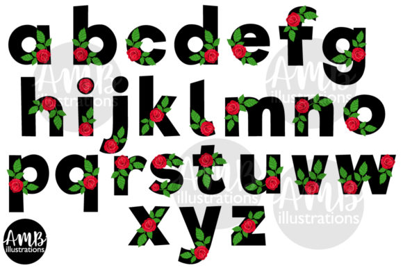 Download Valentine Rose Letters Clipart - Letters Collection