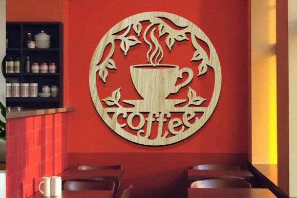 Download Laser Cut Coffee Shop Coffee Sign SVG - Sign Collection