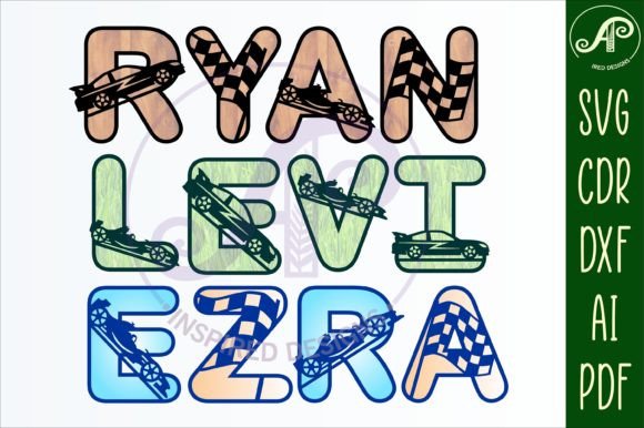 Download Racing Car Letters 78SVG Alphabet Bundle - Letters Collection