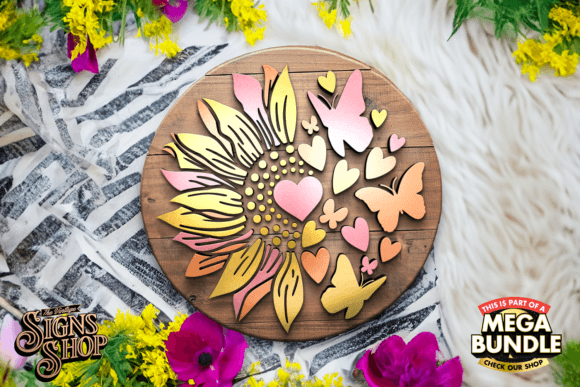 Download Half Flower Half Butterflies | SVG Sign - Sign Collection