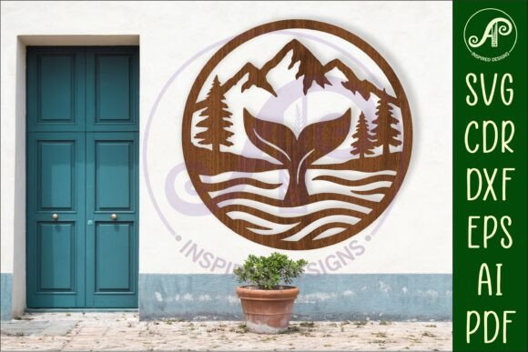 Download Whale Tail Wall Sign, SVG File. Vector - Sign Collection