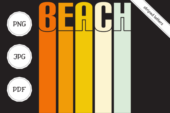Download Beach Striped Letters Background - Letters Collection